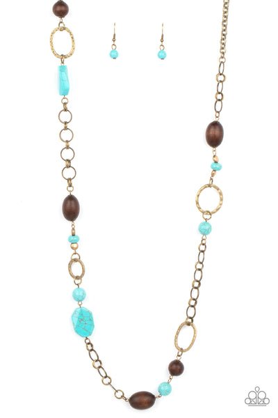 Paparazzi Prairie Reserve - Brass Necklace