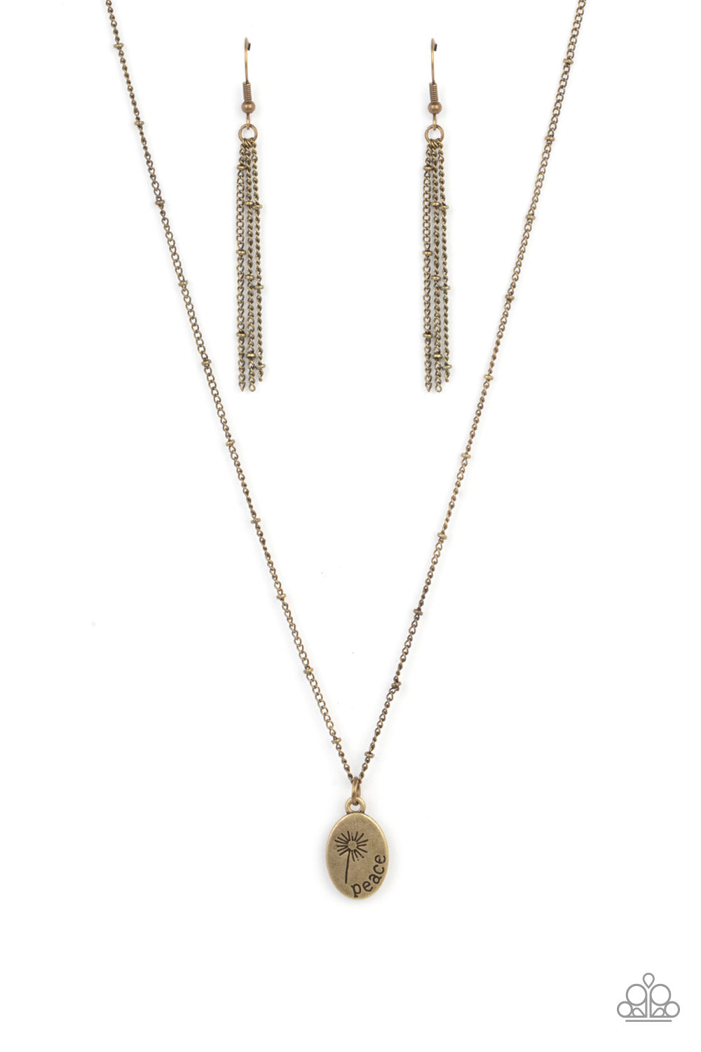 Paparazzi Be The Peace You Seek - Brass Necklace