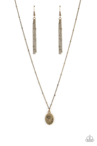 Paparazzi Be The Peace You Seek - Brass Necklace