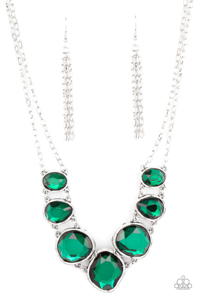 Paparazzi Absolute Admiration - Green Necklace
