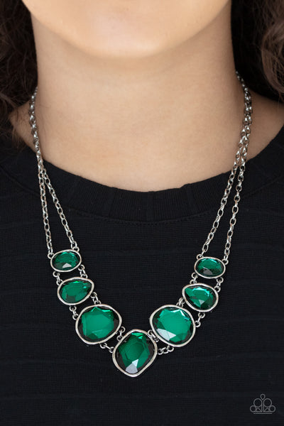 Paparazzi Absolute Admiration - Green Necklace