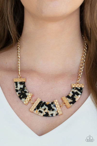 Paparazzi Haute-Blooded - Black Necklace