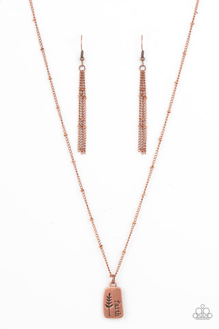 Paparazzi Faith Over Fear - Copper Necklace