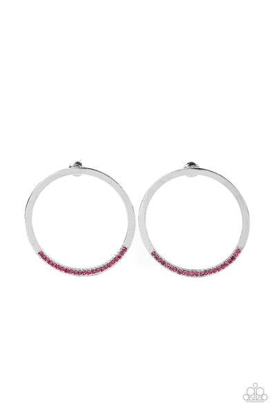 Paparazzi Spot On Opulence - Pink Earrings