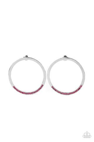 Paparazzi Spot On Opulence - Pink Earrings