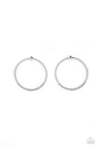 Paparazzi Spot On Opulence - White Earrings