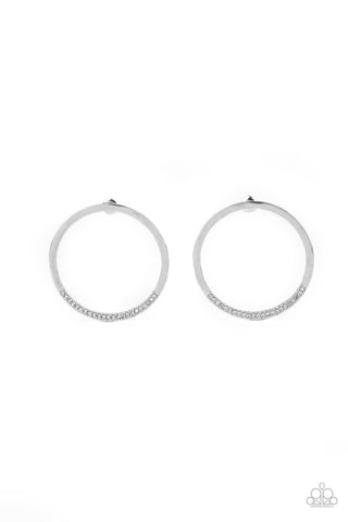 Paparazzi Spot On Opulence - White Earrings