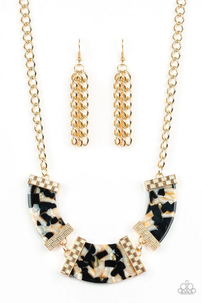 Paparazzi Haute-Blooded - Black Necklace