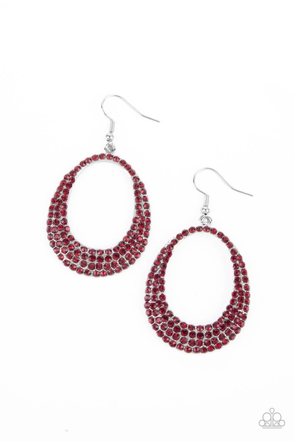 Paparazzi Life GLOWS On - Red Earrings