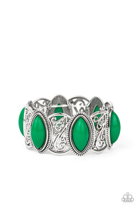 Paparazzi POP, Skip, and a Jump - Green Bracelet