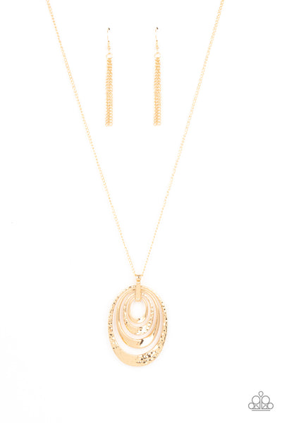 Paparazzi Smithsonian Spiral - Gold Necklace