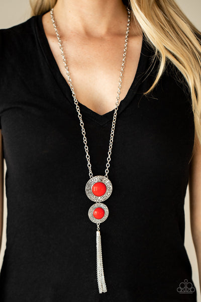 Paparazzi Abstract Artistry - Red Necklace