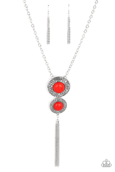 Paparazzi Abstract Artistry - Red Necklace