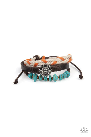 Paparazzi Terrain Trend - Orange Bracelet