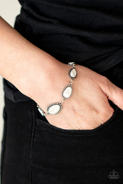 Paparazzi Elemental Exploration - White Bracelet