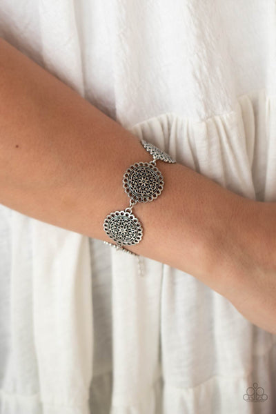 Paparazzi Garden Gate Glamour - Silver Bracelet