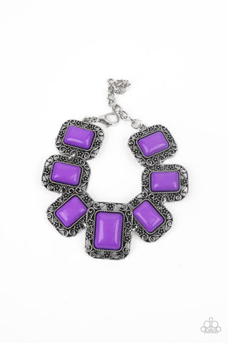 Paparazzi Retro Rodeo - Purple Bracelet
