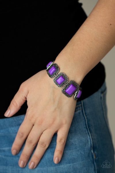 Paparazzi Retro Rodeo - Purple Bracelet
