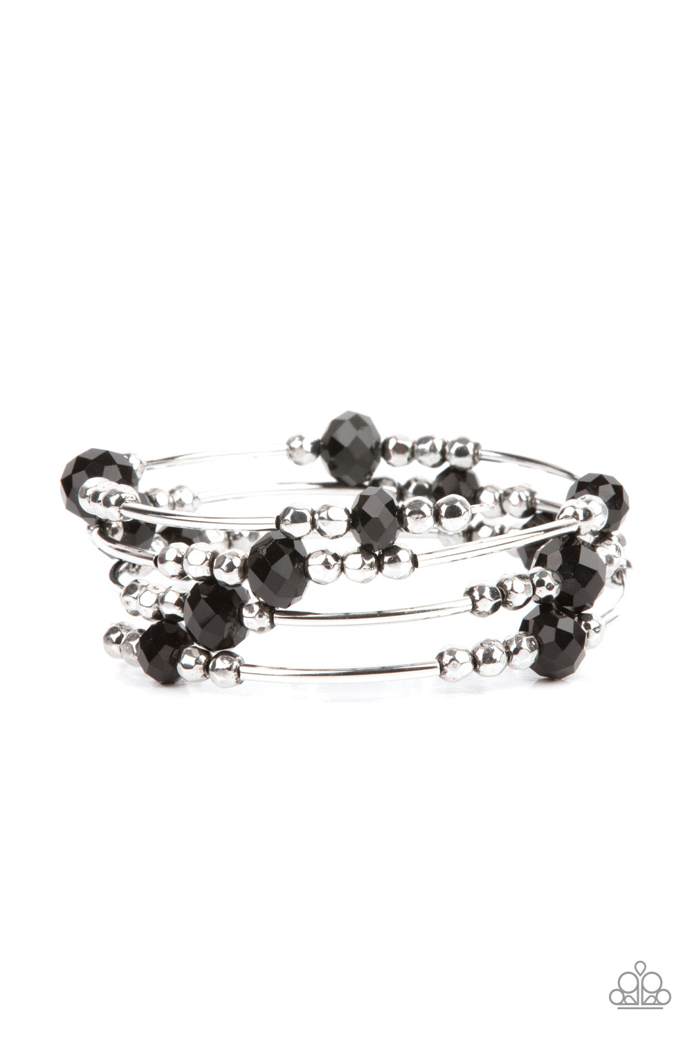 Paparazzi Showy Shimmer - Black Bracelet
