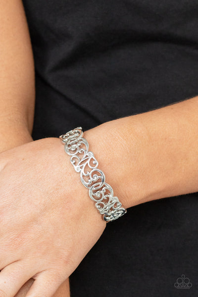Paparazzi Wild Vineyards - Silver Bracelet
