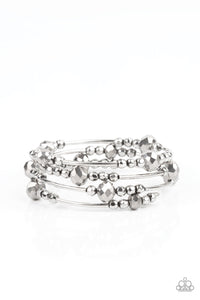 Paparazzi Showy Shimmer - Silver Bracelet