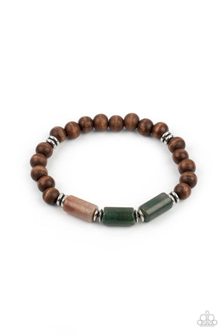 Paparazzi ZEN Most Wanted - Brown Bracelet