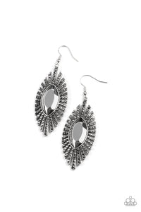 Paparazzi Who Is The FIERCEST Of Them All - Silver Earrings