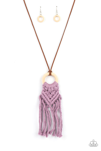 Paparazzi Crafty Couture - Purple Necklace
