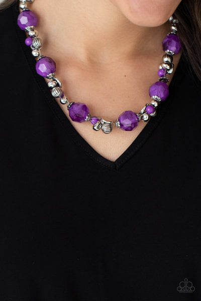Paparazzi Vidi Vici VACATION - Purple Necklace