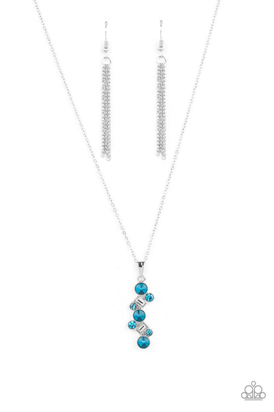 Paparazzi Classically Clustered - Blue Necklace