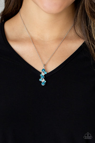 Paparazzi Classically Clustered - Blue Necklace