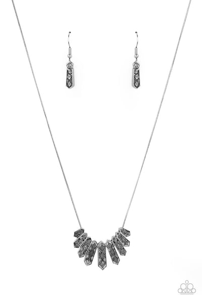 Paparazzi Monumental March - Silver Necklace