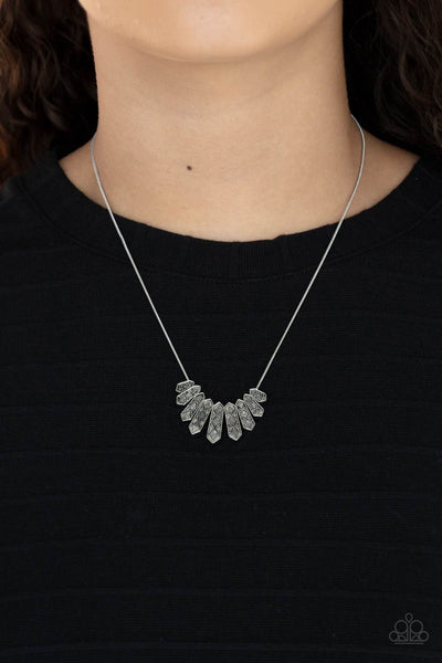 Paparazzi Monumental March - Silver Necklace