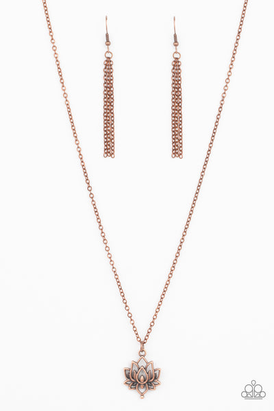 Paparazzi Lotus Retreat - Copper Necklace