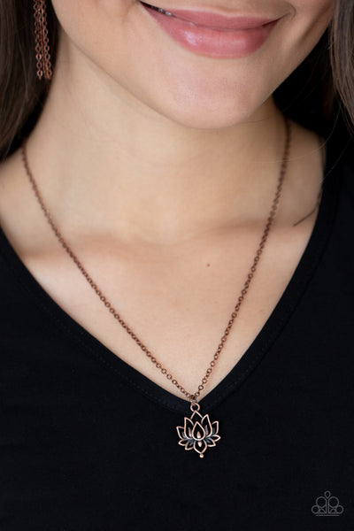 Paparazzi Lotus Retreat - Copper Necklace