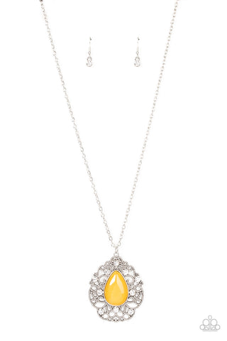 Paparazzi Bewitched Beam - Yellow Necklace