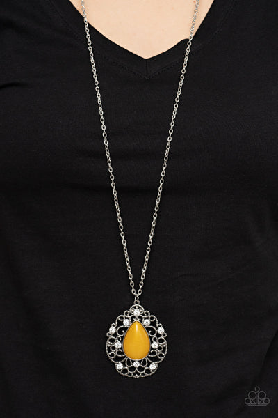 Paparazzi Bewitched Beam - Yellow Necklace