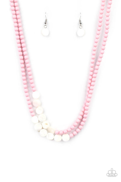 Paparazzi Extended STAYCATION - Pink Necklace