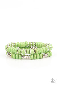 Paparazzi Desert Rainbow - Green Bracelet