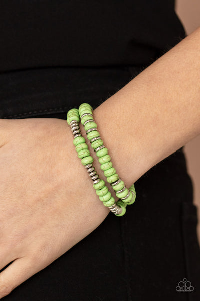 Paparazzi Desert Rainbow - Green Bracelet