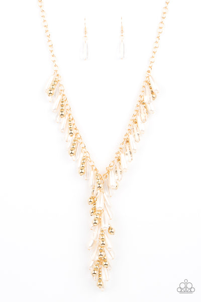 Paparazzi Dripping With DIVA-ttitude - Gold Necklace