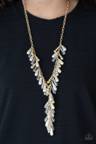 Paparazzi Dripping With DIVA-ttitude - Gold Necklace