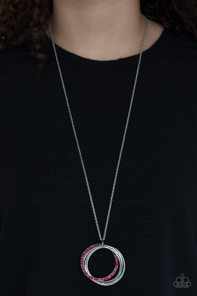 Paparazzi Harmonic Halos - Red Necklace