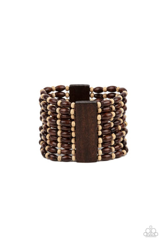 Paparazzi Cayman Carnival - Brown Bracelet