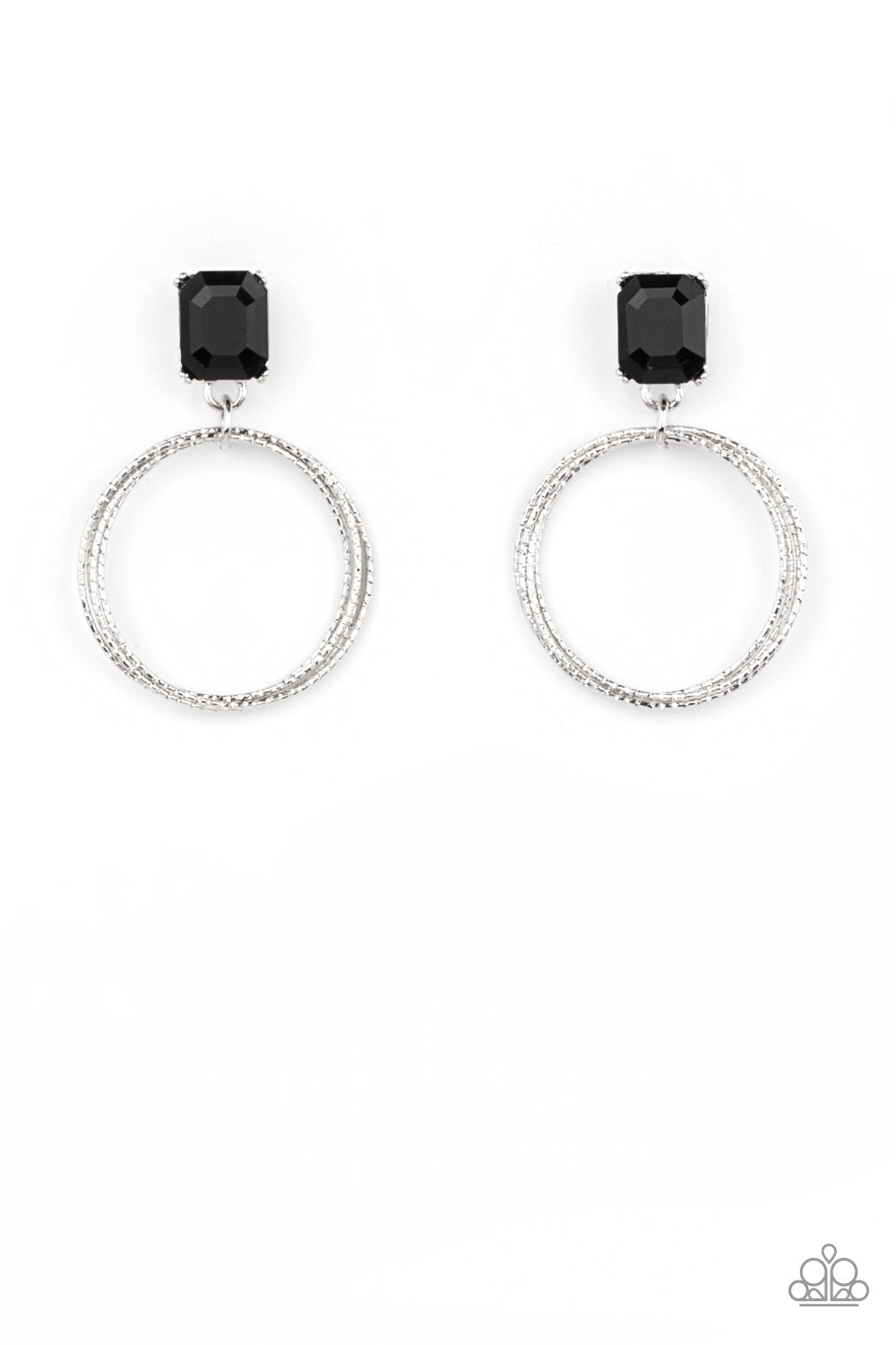 Paparazzi Prismatic Perfection - Black Earrings