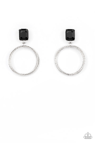 Paparazzi Prismatic Perfection - Black Earrings