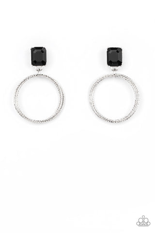 Paparazzi Prismatic Perfection - Black Earrings