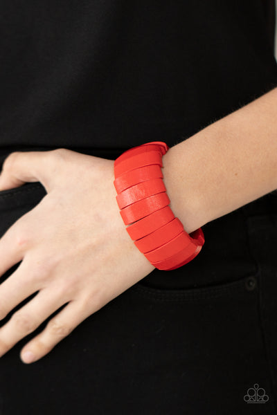 Paparazzi Raise The BARBADOS - Red Bracelet