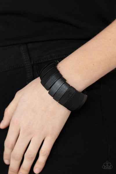 Paparazzi Raise The BARBADOS - Black Bracelet