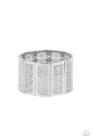 Paparazzi Thai Terrariums - Silver Bracelet